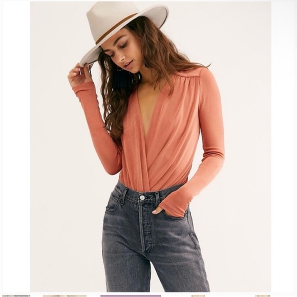 Free People Bodysuit, small, in wine/Burgendy color - Picture 6 of 8